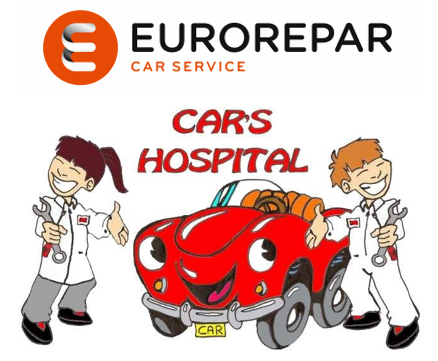 Logo de Eurorepar car service et logo garage Car's Hospital